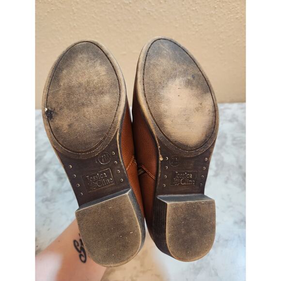 Jessica Cline Women's Brown Side Zipper Ankle Booties Boots Size 7M - Picture 5 of 9